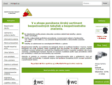 Tablet Screenshot of bezpecnostne-tabulky.sk